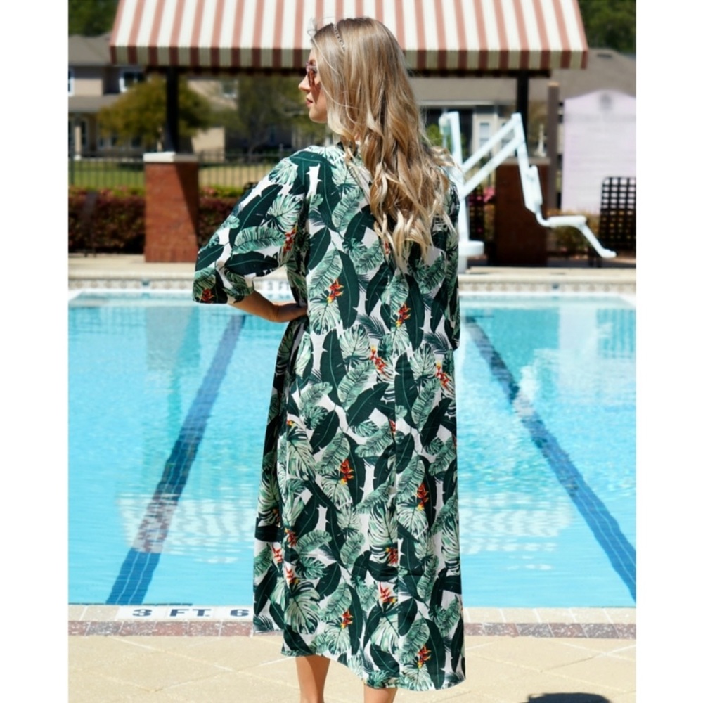 Pretty in Palm Rachel Zoe Duster